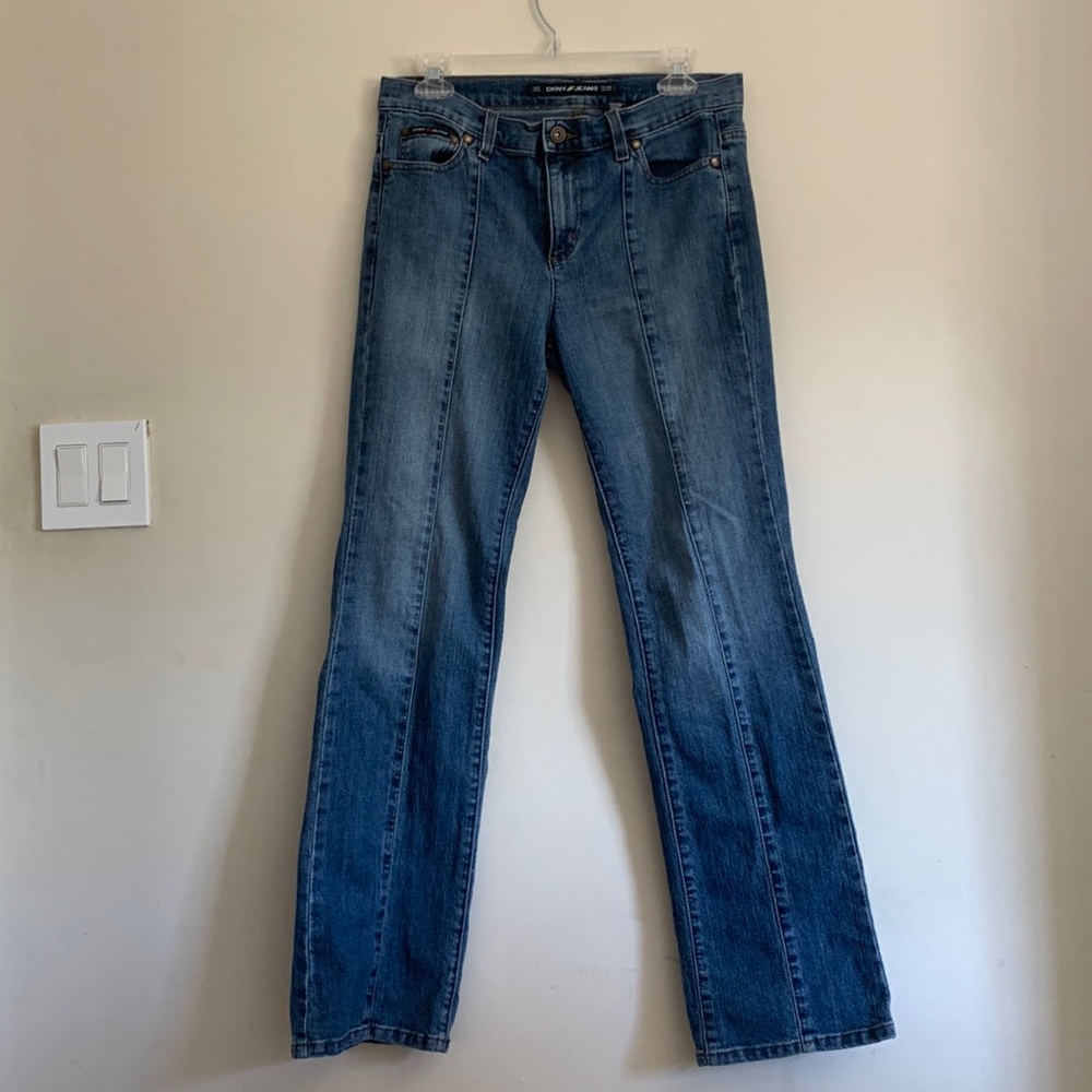 DKYNY BLUE REGUALR FIT DENIM JEANS